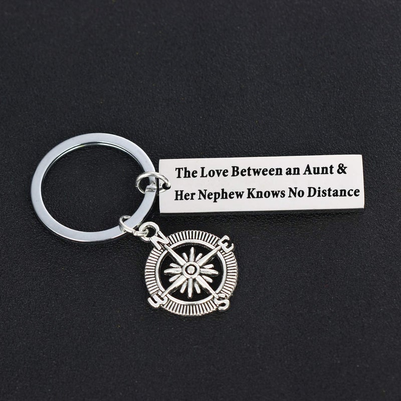 YEEQIN Aunt Keychain - Knows No Distance, Keychain Gifts for Aunties (Style 01) - Image 5